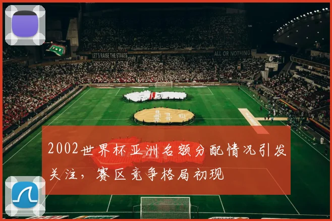 2002世界杯亚洲名额分配情况引发关注,赛区竞争格局初现